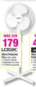 Logik 40cm Pedestal Fan LDS01-40BS