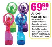O2 Cool Water Mist Fan Each