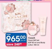 Coach Floral Gift Set EDP 50ml, Body Lotion 100ml-Per Set