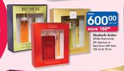 Elizabeth Arden White Diamonds, 5th Avenue Or Red Door Gift Sets-100ml & 15ml Per Set