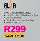 Alva 200G Gas Canister CCR101