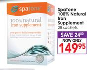 Spa Tone 100% Natural Iron Supplement 28 Sachets