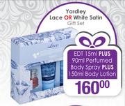 Yardley Lace Or White Satin Gift Set