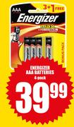 Energizer AAA Batteries-4 Pack