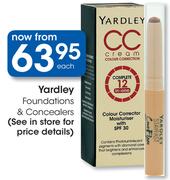 Yardley Foundations & Concealers-Each
