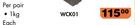 Autogear Truck Wheel Chocks 1kg WCK01-Per Pair Each