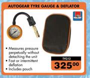 Autogear Tyre Gauge & Deflator TYG12