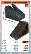 Autogear Truck Wheel Chocks 1kg WCK01-Per Pair Each