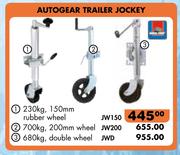 Autogear Trailer Jockey 680kg Double  Wheel JWD