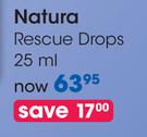 Natura Rescue Drops-25ml Each