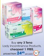 Tena Lady Incontinence Products-Per Pack