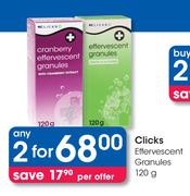 Clicks Effervescent Granules-2 x 120gm