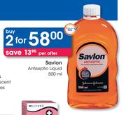 Savlon Antiseptic Liquid-2 x 500ml