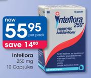 Inteflora 250 mg 10 Capsules-Per Pack