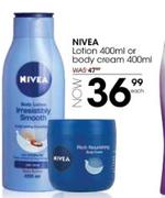 Nivea Lotion 400ml Or Body Cream 400ml-Each