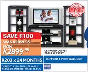 Design Plus Cliffod 3-Piece Wall Unit