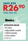 Hunter Sprayer Head 5.2m Radius