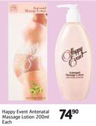 Happy Event Antenatal Massage Lotion-200ml Each