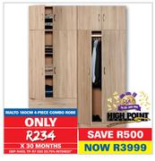 Rialto 180cm 4-Piece Combo Robe