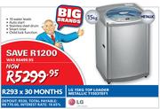 LG 15kg Top Loader Metallic T1503TEF1