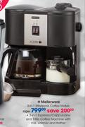Mellerware 3-In-1 Moderna Coffee Maker