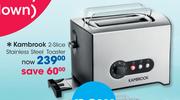 Kambrook 2-Slice Stainless Steel Toaster