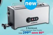 Kambrook 4-Slice Stainless Steel Toaster