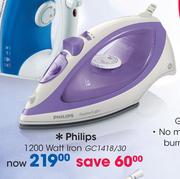 Philips 1200 Watt Iron(GC1418/30)