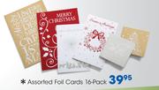 Assorted Foil Cards-16-Pack