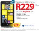 Nokia Lumia 625 Smartphone-On MTN Any Time 100