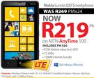 Nokia Lumia 820 Smartphone-On MTN Any Time 100