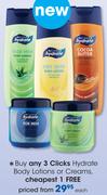 Clicks Hydrate Body Lotions Or Creams-Each
