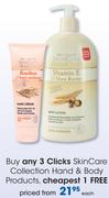 Clicks SkinCare Collection Hand & Body Products-Each