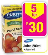 Purity Juice Assorted-5x200ml