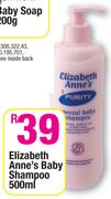 Elizabeth Anne's Baby Shampoo-500ml