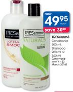 Tresemme Conditioner-900ml, Shampoo-900ml Or 750ml Each