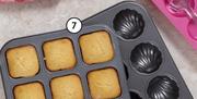 12-Cup Non-Stick Lamington Or Madeleine Baking Tin-Each