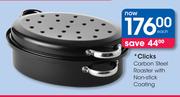 Clicks Carbon Steel Roaster With Non-Stick Coating-Each