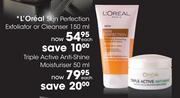 L'Oreal Skin Perfection Exfoliator or Cleanser - 150ml Each