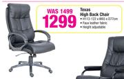 Texas High Back Chair