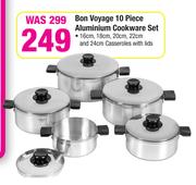 Bon Voyage 10 Piece Aluminium Cookware Set