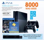 PS4 500GB+Dual Shock+90 Days PNS+Injustice Game 