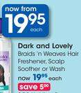 Dark And Lovely Braids'n Weaves Hair Freshner, Scalp Soother Or Wash Each