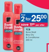 Tcb Bone Strait Blow Dry & Conditioner-2 x 200ml