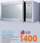 LG 30L Grill Mirror Finish Microwave Oven (MH7043BARS)