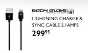 Body Glove Lightning Charge & Sync Cable 2.1AMPS