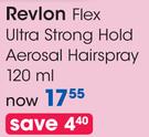 Revlon Flex Ultra Strong Hold Aerosal Hairspray-120ml