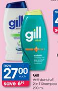 Gill Anti-Dandruff 2-In-1 Shampoo - 200ml