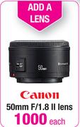 Canon 50mm F/1.8 II Lens