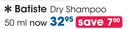 Batiste Dry Shampoo-50ml-Each